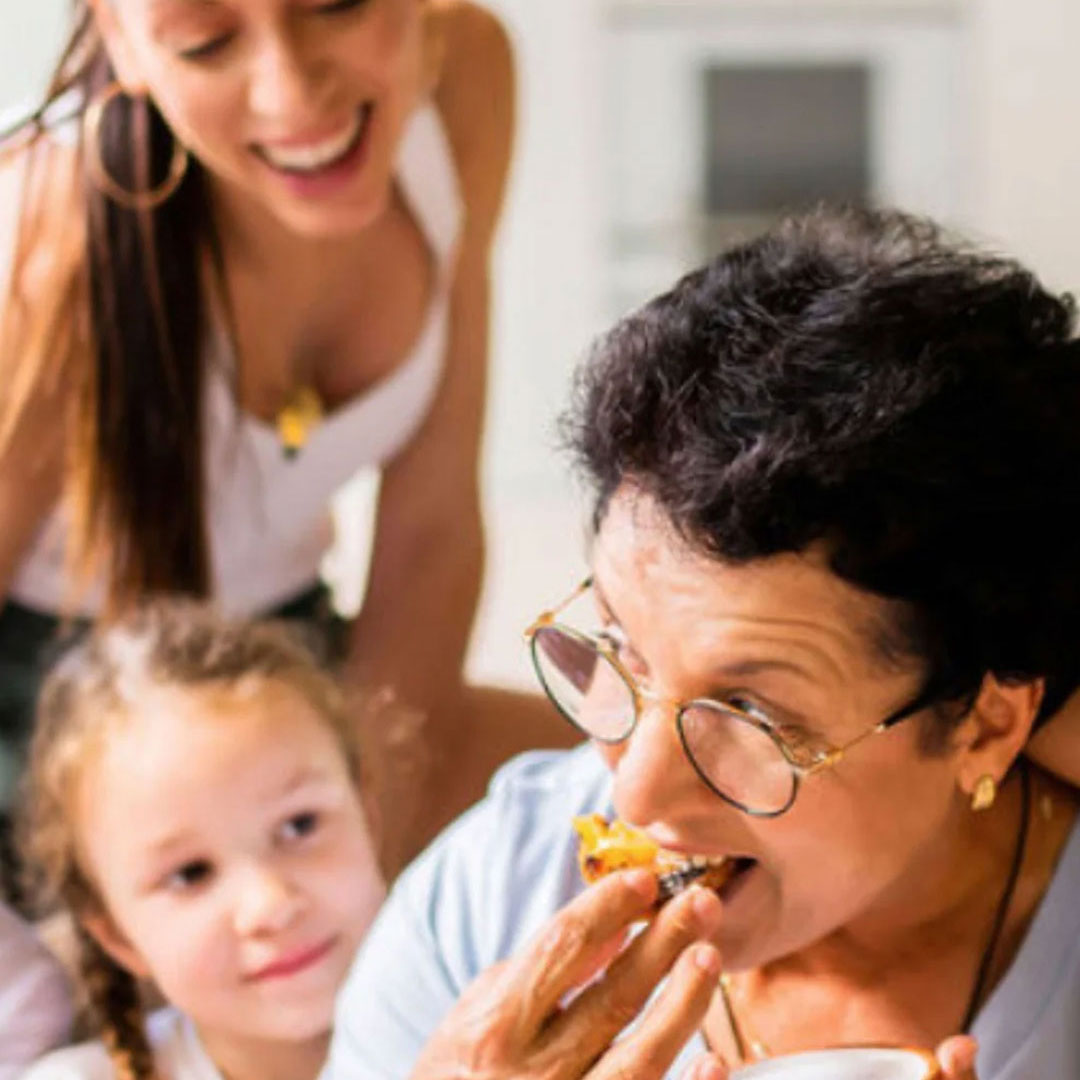 Bakeology happy family enjoying pastel de nata DIY